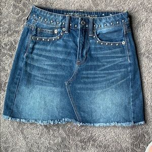 American eagle denim skirt 00